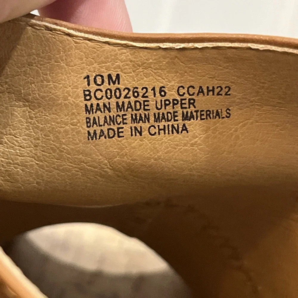 BORN b.o.c Women's Sophie Platform Wedge Mule‎ Size 10 M Camel Brown